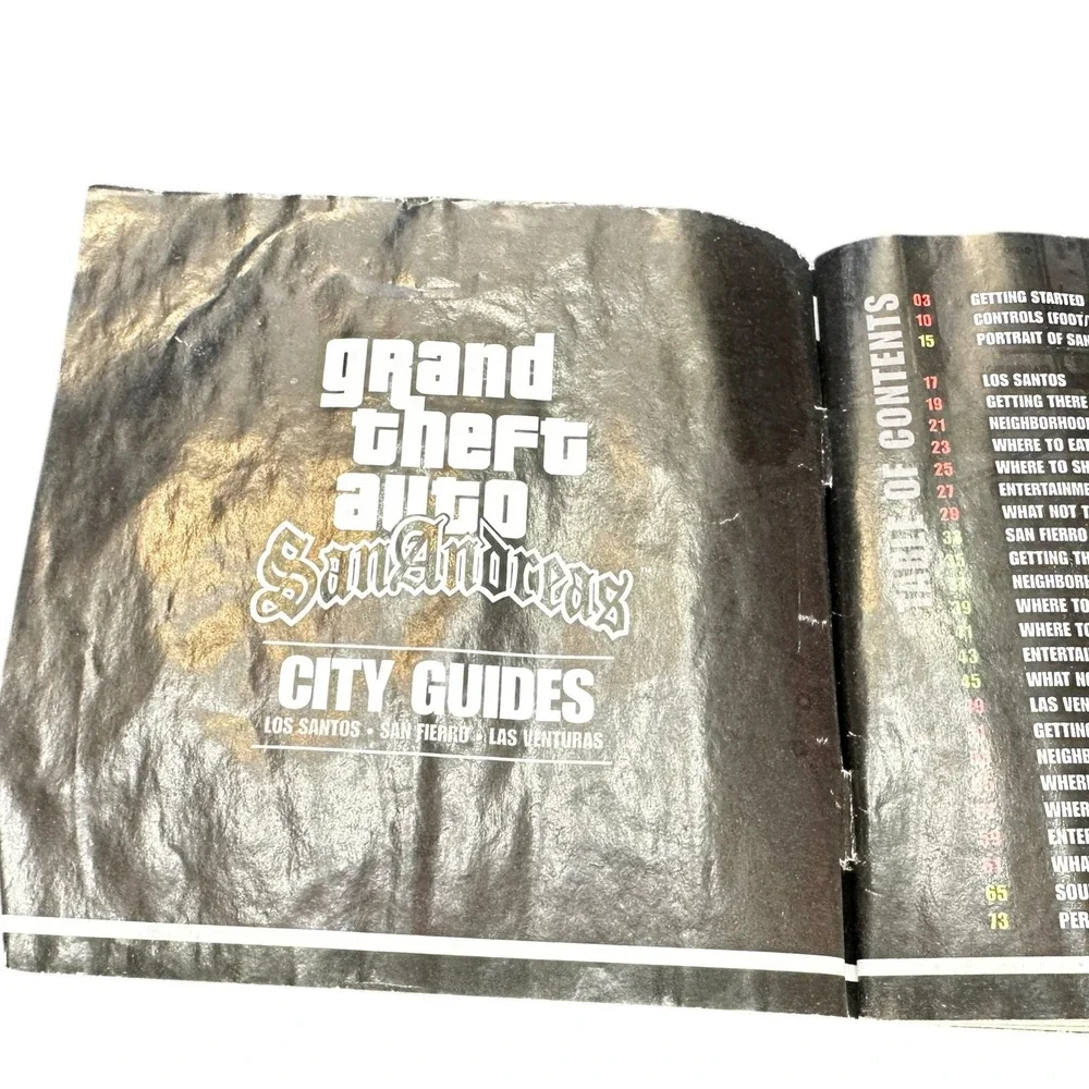 Grand Theft Auto San Andreas City Guides PC Instruction Manual Rockstar Games‎
